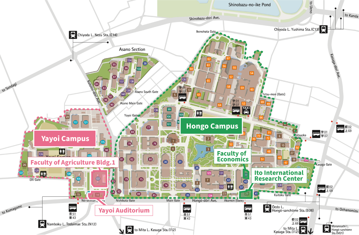 The University of Tokyo Map